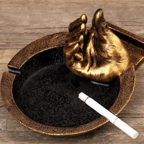 Hand Shape Practical Phone Bracket Hand Shape Ashtray Resin Hand Ash Holder Exquisite for Home