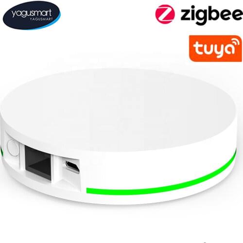 Yagusmart Tuya Zigbee Gateway Zigbee 3.0 Wired Hub with Network Cable Socket Wired Connection Alexa Google Home Remote Control