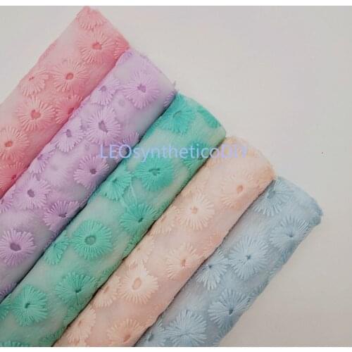 1PC 21X29CM Quilted Flowers on Net For Making Bows LEOsyntheticoDIY T258A