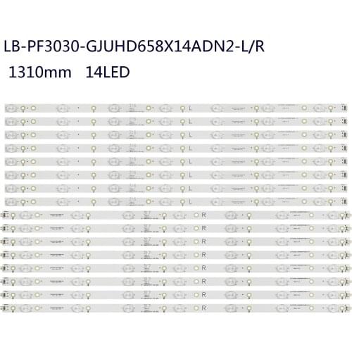 LED Backlight strip For 65PUS6121 65PUF6656 LD65P19U LB-PC3030-GJUHD658X14ADM2-L/R-H B GJD2P5658X14UHD PF3030-GJUHD658X14ADN2
