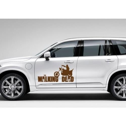 EmpireYing 2 Size 8 Colors Extreme Sports Car Sticker Personality Film Walking Dead Riding Motorcycle Reflective Vinyl Decals