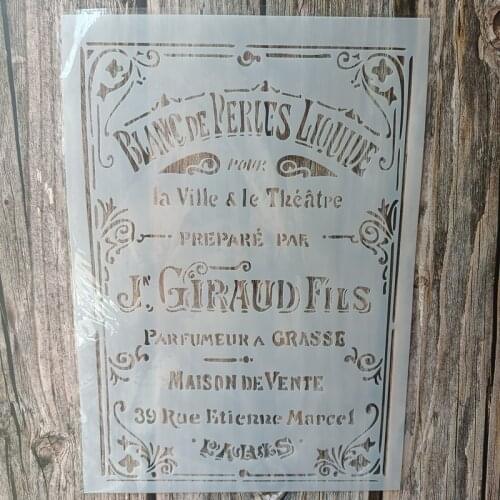 A4 Size DIY Craft World Map Stencil for Painting on Wood,Fabric,Walls Art Scrapbooking Stamping Album Embossing Paper Cards