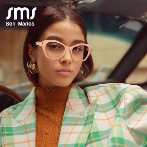 Vintage Cat Eye Glasses Frames Women Men Luxury Brand Fashion Optical Clear Lens Goggle Computer Glasses For Female Eyewear