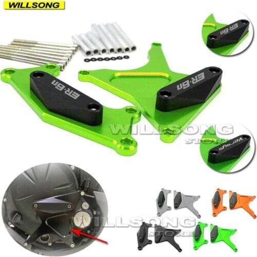 Engine Case Guard Cover Crash Protector Slider Protection For KAWASAKI Versys650 NINJA650/R ER6F ER6N Motorcycle Accessories