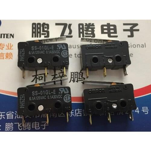 1PCS Japan Omron SS-01GL-E small micro switch stroke limit reset switch with handle swing rod 3 feet
