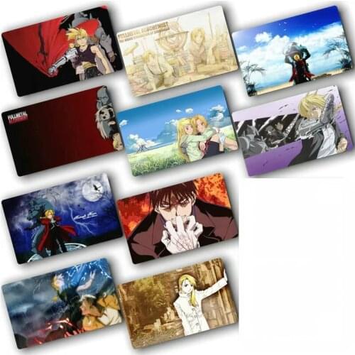 10pcs Fullmetal Alchemist Card Sticker Smooth Surface DIY Decoration Bus ID Anime Stickers