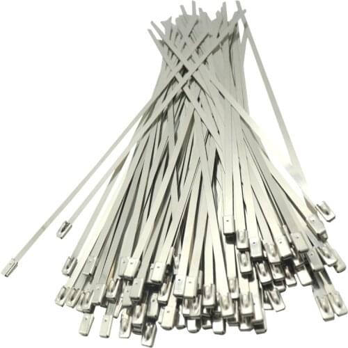 4.6MM 100PCS Multi-Purpose Locking Cable Metal Zip Ties