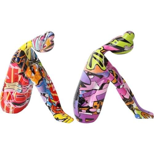 Abstract Yoga Pose Statue Decor Figurines, Modern Home Decor Items for Shelf, Living Room Bedroom Office Bookshelf TV Stand