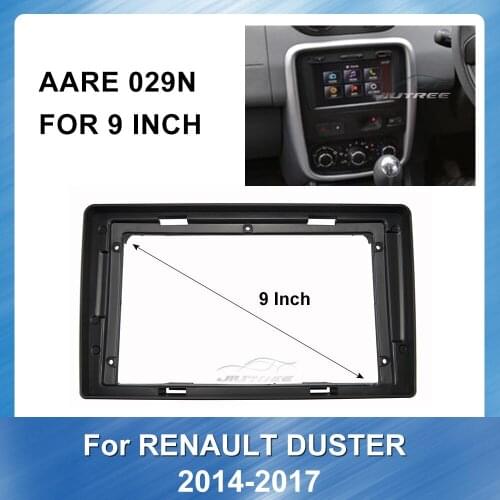 Car Radio Front Frame Adapter Plate Panel Car Stereo installation kit fascia panel for RENAULT DUSTER 2014-2017 Panel Bezel Trim