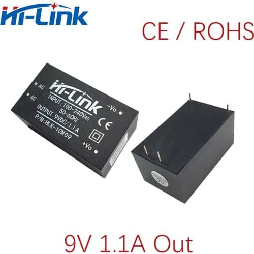 Free Ship 2pcs/lot 85-264V to Isolated 9V 1100mA power module supply HLK-10M09 AC DC switch
