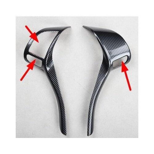 For Nissan qashqai j11 2016 2017 Teana X-Trail 2014 -2017 carbon fiber steering wheel switch button cap sticker accessories trim