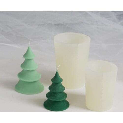 Tree Shape Candle Molds Silicone Mold DIY Candle Making Supplies Soap Chocolate Cake Decorating Home Decoration Hand-made Gifts