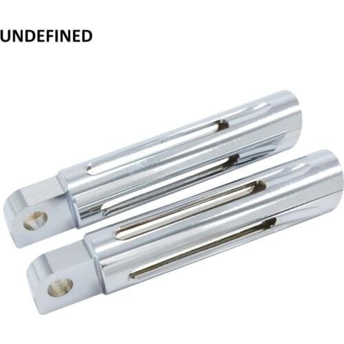 Chrome Motorcycle Foot Pegs Rider Front Rear Foot Rests Pedals For Harley Sportster Touring Street Glide Softail Dyna Low Rider