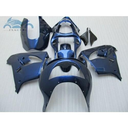 Free Customize ABS fairing kits for Kawasaki Ninja ZX9R 1998 1999 motorcycle fairings kit ZX 9R 98 99 dark blue road racing set