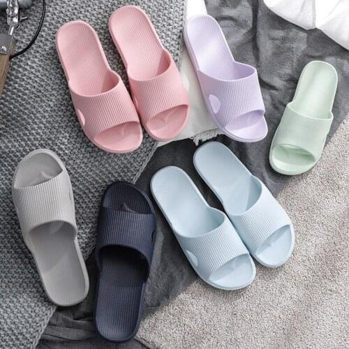 Summer Home Sandals And Slippers Women Bathroom Fashion Thick-Soled Men And Women Slippers Bathing Home Household Slippers Men