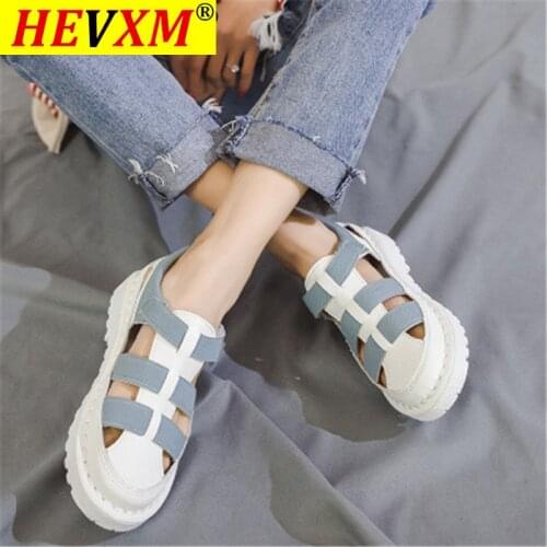 Summer Vacation Flat Sandals Women New Fashion Flats for Ladies Sweet Style Summer Hollow Shoes for Students Sandals Eu 35-40