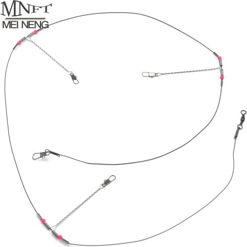 MNFT 10Pcs/Lot High Quality Strong String Fishing Hook Bracket Hooks (93cm/0.6mm) Stainless Steel Sea Fishing Tackle Accessories