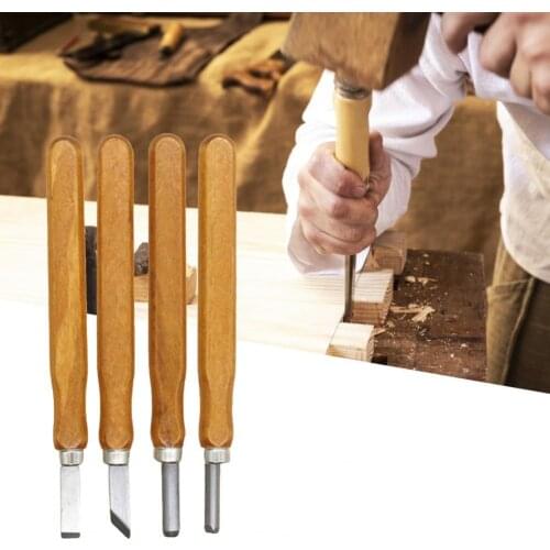 3Pcs/4Pcs/5Pcs/10Pcs Carving Chisel Wear-proof High Hardness DIY Multi-purpose Woodworking Gouge for Engraving Carving Knife