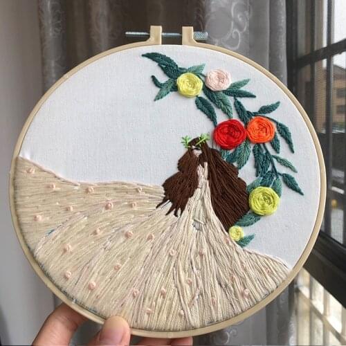 DIY Embroidery Kit 3D Embroidery Material Package Beginner Bordados Cross-stitch Sewing Tools Decoration Paintings Living Room