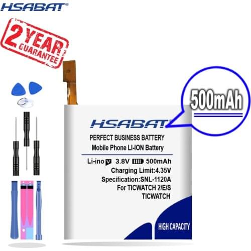 New Arrival [ HSABAT ] 500mAh Replacement Battery for TICWATCH 2 2nd Gen for TICWATCH E for TICWATCH S