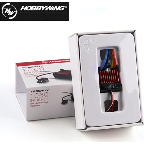 1pcs Original HobbyWing QuicRun 1060 60A Brushed Electronic Speed Controller ESC For 1:10 RC Car Waterproof Speedboat