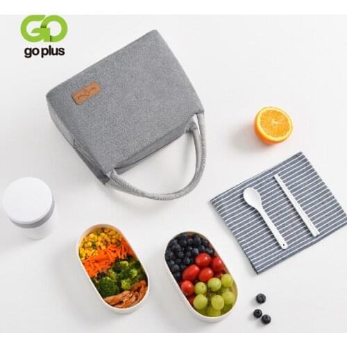 GOPLUS Cationic Portable Lunch Bag Aluminum Insulated Thermal Foil Daily Work Food Zipper Waterproof Hand-Held for Women Kids