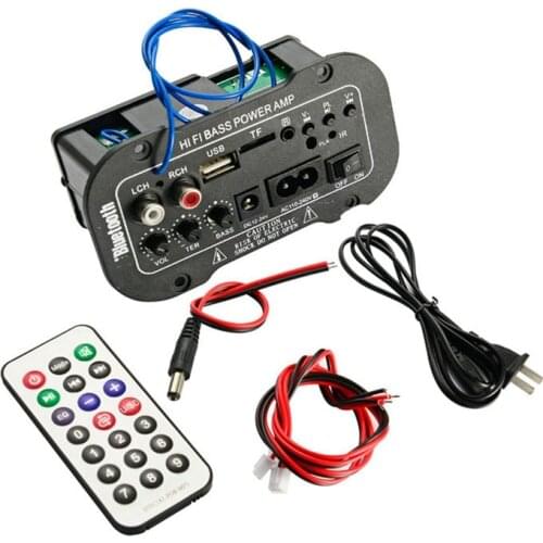 Bluetooth Digital Amplifier Board 30W Audio Amplifiers with USB Dac FM Radio for Car Speaker Amplificador US Plug