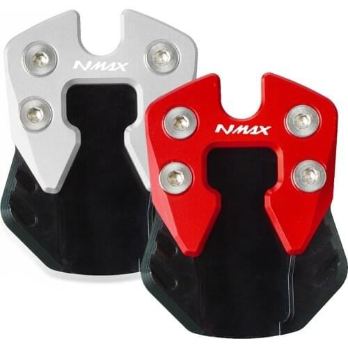 Motorcycle FOR YAMAHA NMAX 155 125 N-MAX CNC Foot Side Stand Extension Support Plate Enlarge Kickstand NMAX155 NMAX125 2015-2019