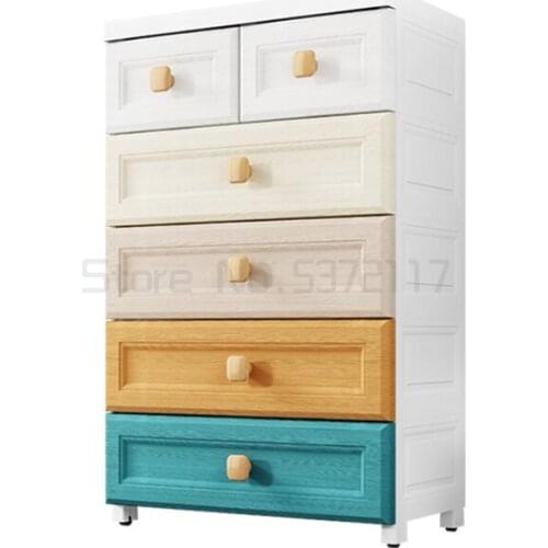 Bedside cabinet modern plastic drawer cabinet small family bedside storage cabinet household storage cabinet