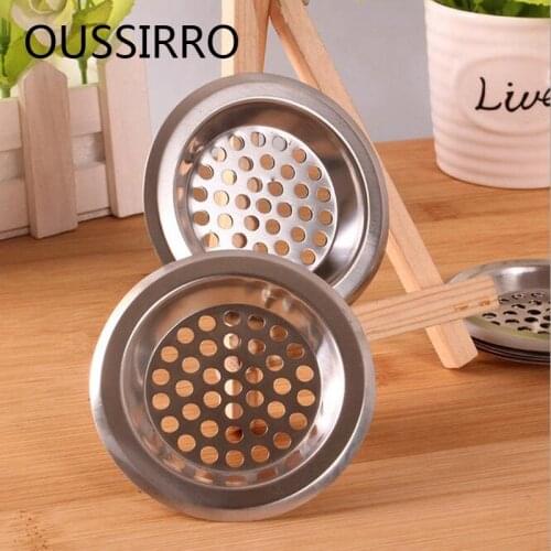 Shower hair strainer Metal Kitchen Sink Filter Sewer Drain Shower Drain Hair Colanders Strainer Filter Bathroom Floor Drain