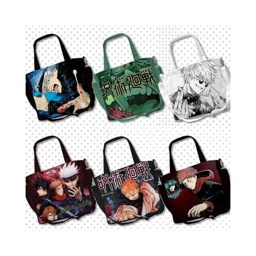 IVYYE Jujutsu Fashion Anime Shopping Bags Casual Customized Shoulder Bag Cartoon School Travel Mom Gifts Unisex