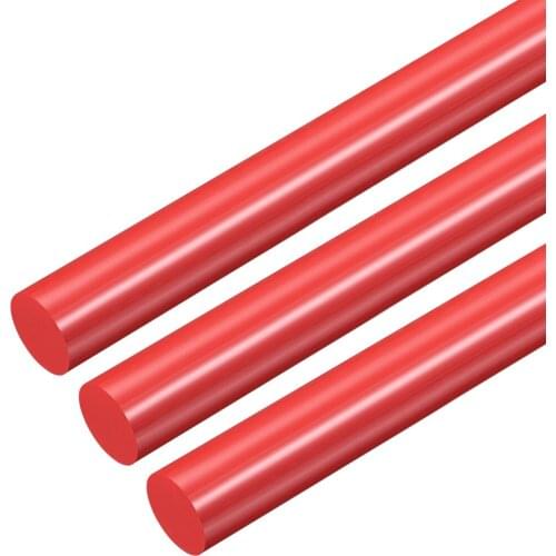 Uxcell Plastic Round Rod, mm Dia Cm Length Green Engineering Plastic Round Bar 3pcs