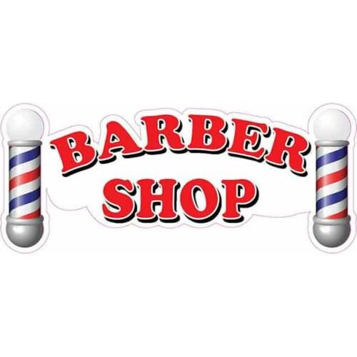 Barber Shop Car Sticker Vinyl Auto Accessories Car Window Car Styling Decal PVC 13cm*6cm Cover Scratches Waterproof