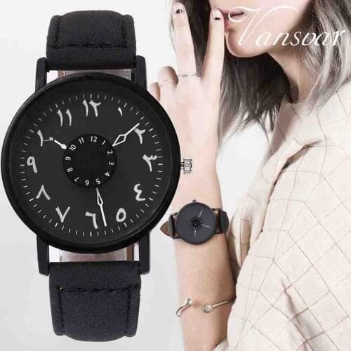 Vansvar Luxury Brand Womens Watches Quartz Leather Band Men Watch Analog Wrist Watch Ladies Dress montre femme 2020 Wholesales