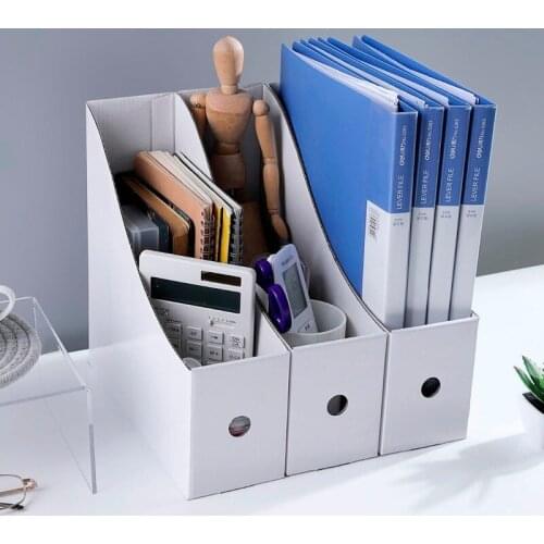 1/3/5PCS Paper File Folder Storage Box Office Supplies Shelf Shelves Student Desktop Bookshelf Book Stand WF