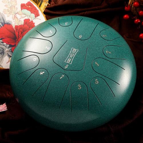 10 Inch 11 Tone Steel Tongue Drum Ethereal Rhythm Drum Hand pan Tang Drum Percussion Instruments Tankdrum