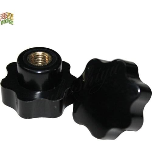 2/5Pcs M5 M6 M8 M10 M12 M14 M16 M20 CNC 3D Printer Plum Bakelite Hand Tighten Nuts Handle Star Mechanical Black Thumb Nut