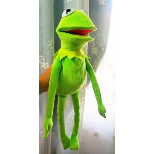 60cm Large Sesame Street The Muppet Show Kermit Puppets ventriloquism plush toy doll stuffed Christmas Gift Birthday