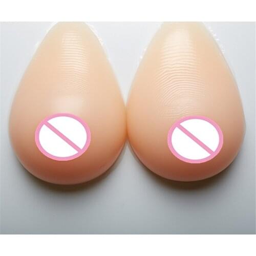 800g/pair Cosplay Silicone Fake Boobs Transvestite Silicone Breast Forms Enhancer Crossdresser Breast