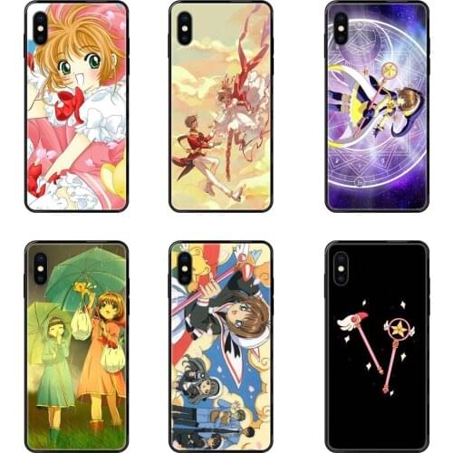 Black Soft TPU Fashion Original For Redmi 3S 4X 4A 5 5A 6 6A 7 7A 8 8A 8T 9 9A K20 K30 S2 Y2 Pro Plus Ultra Cardcaptor Sakura
