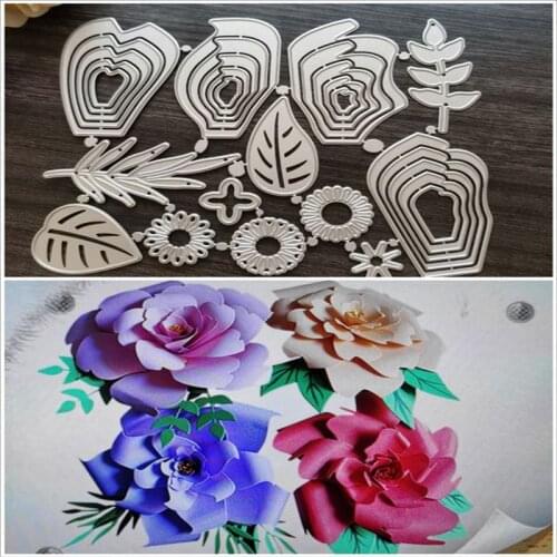 Flower Metal Cutting Dies for DIY Scrapbooking Album Paper Cards Decorative Crafts Embossing Die Cuts