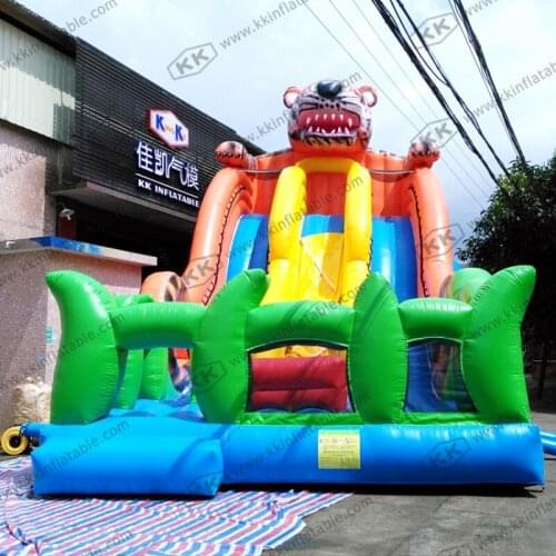 KK Tiger Slide Commercial Giant Inflatable Slide for Amusement Center Park