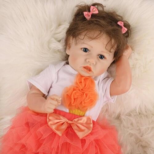 Hoomai 23"58cm New Lovely Baby Dolls Soft Body Fashion Boneca Reborn For Kids Christmas Gift Best Playmates