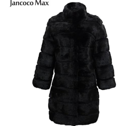 Jancoco Max Large Fur Coats