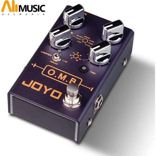 JOYO R-06 O.M.B LOOPER + Drum Machine Looper Pedal Effect with TAP TEMPO Electric Guitar Effect Pedal True Bypass