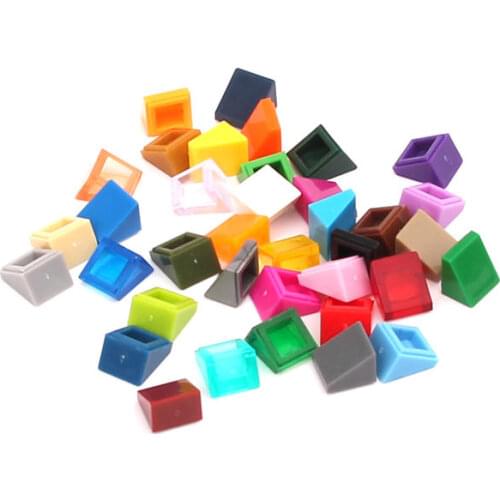Moc Special-shaped Brick 1x1 300pcs 30Colors DIY Classic Pixel Slope Building Blocks Compatible with Lego Assembles Particles