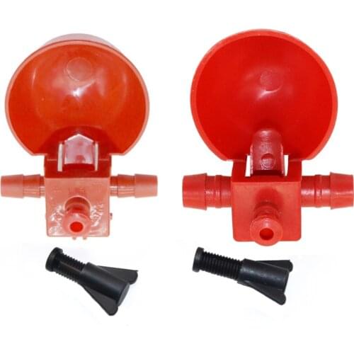 Red Barb Chicken Quail Drinking Cups Poultry Automatic Drinking Fountains Chicken coop Drinking Cups 5 Sets
