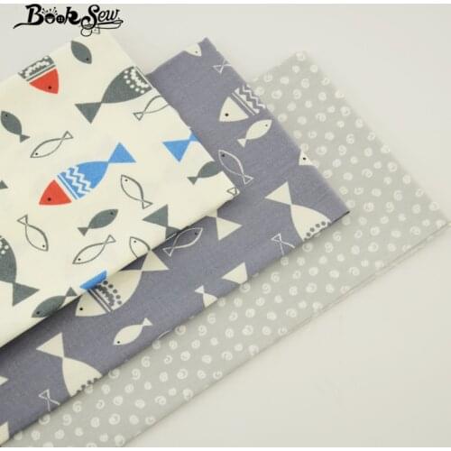 100% Cotton Fabrics Square Quilting Meter Booksew 40*50cm Pretty and Simple Pattern Fat Quarter Perfect for DIY Dolls Decoration