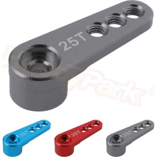 Metal Aluminum 25T Servo Horn Single Sided Steering Arm M3 Threads for 1/10 1/8 RC Car Truck Buggy Drift On Road Accessories