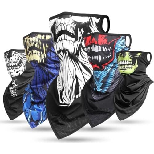 Multifunctional Triangle Ear Loops Face Scarf Bandana Buffs Balaclava Cycling Camping Hiking Hunting Fishing Neck Warmer Mask